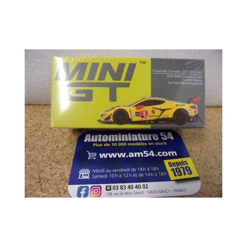 2024 Chevrolet Corvette Z06 GT3R n°3 24h Daytona MGT00854 True Scale Models Mini GT