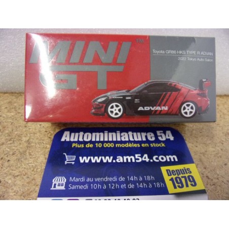Toyota GR86 HKS Type R Advan Tokyo Auto Salon MGT00956 True Scale Models Mini GT