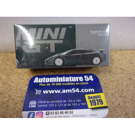 Bugatti EB110 GT Verde Scuro MGT00968 True Scale Models Mini GT