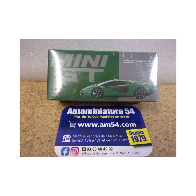 Lamborghini Countach LPI 800-4 Verde Medio MGT00976 True Scale Models Mini GT