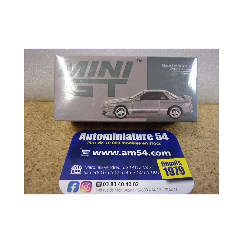 Nissan Skyline GT-R R32 Veilside Combat Combat Grey MGT00971 True Scale Models Mini GT