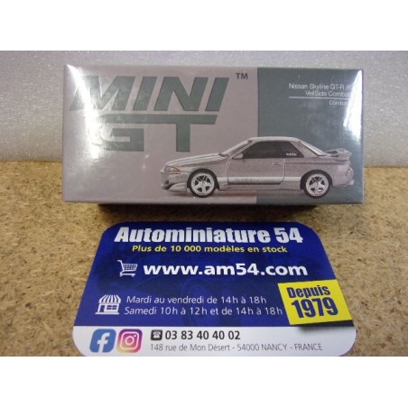 Nissan Skyline GT-R R32 Veilside Combat Combat Grey MGT00971 True Scale Models Mini GT