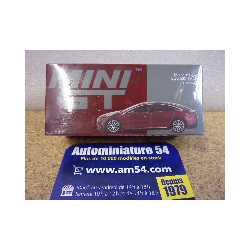 Mercedes Benz EQS 580 4 matic Red Metalic MGT00970 True Scale Models Mini GT
