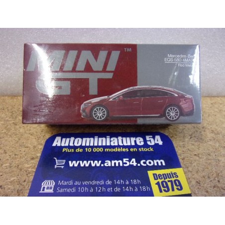 Mercedes Benz EQS 580 4 matic Red Metalic MGT00970 True Scale Models Mini GT