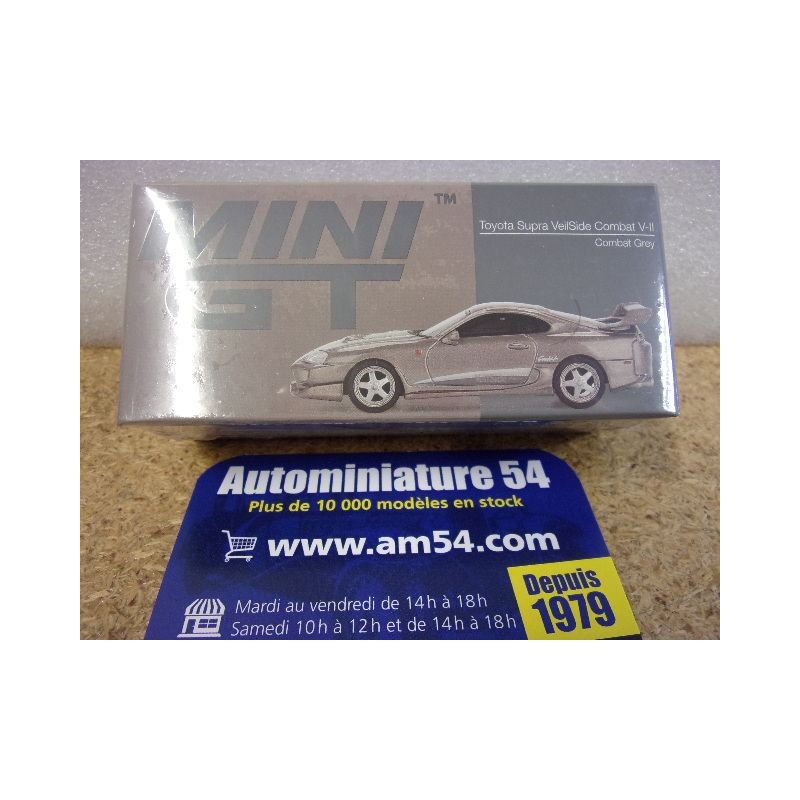 Toyota Supra VeilSide Combat V2 Combat Grey MGT00978 True Scale Models Mini GT