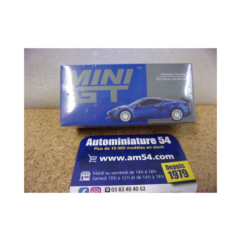 Chevrolet Corvette Stingray C8 Z06 Eklart Lake Blue Met. MGT00892 Mini GT