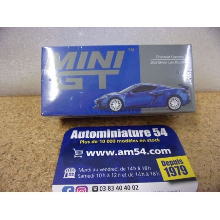 Chevrolet Corvette Stingray C8 Z06 Eklart Lake Blue Met. MGT00892 Mini GT