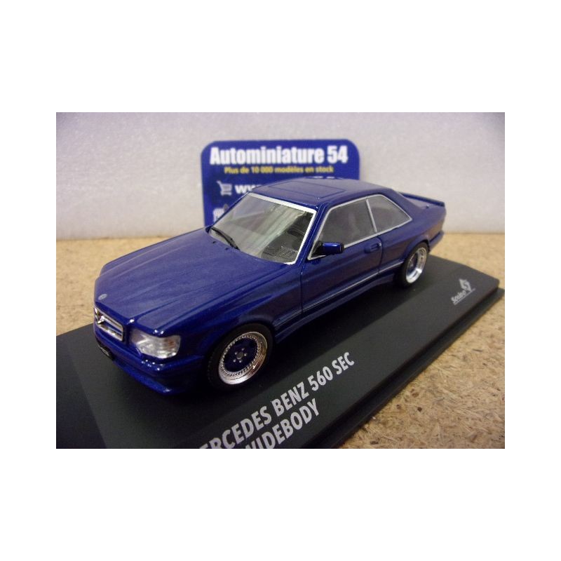 Mercedes 560 SEC AMG Widebody Blue 1990 S4310907 Solido