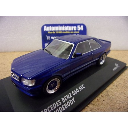 Mercedes 560 SEC AMG Widebody Blue 1990 S4310907 Solido