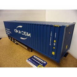 Remorque Porte Container CMA CGM Blue 2024 S2400507 Solido