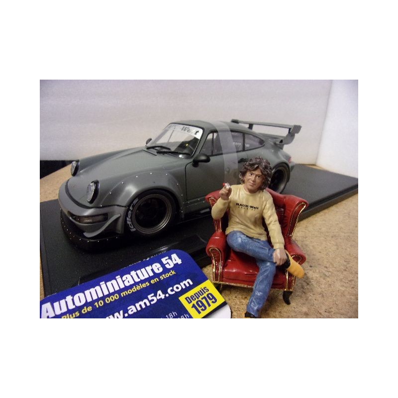 Porsche 911- 964 RWB RAUH Welt Nardo Grey 2024 + Figurine Akira Nakai S1808517 Solido