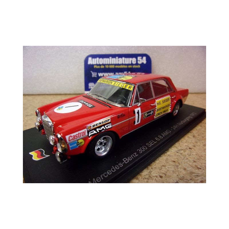 1972 Mercedes - Benz 300 SEL 6.8 AMG n°1 Heyer - Betzler 24H Nurburgring SG940 Spark Model