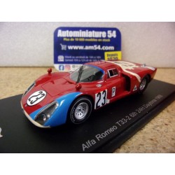 1968 Alfa Roméo T33-2 n°23 Andretti - Bianchi 6th 24h Daytona US378 Spark model