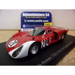 1968 Alfa Roméo T33-2 n°20 Schutz - Vaccarella 5th 24h Daytona US244 Spark model