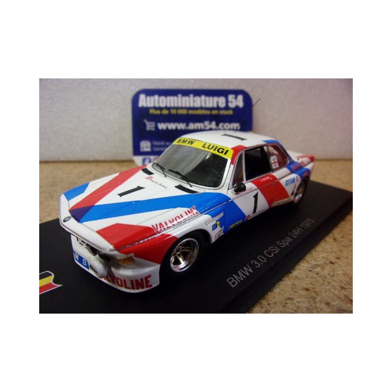 1975 BMW 3.0 CSi n°1 Peltier - Demol 24h Spa SB638 Spark Model