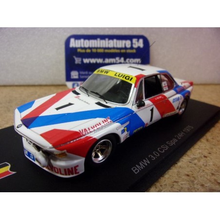 1975 BMW 3.0 CSi n°1 Peltier - Demol 24h Spa SB638 Spark Model