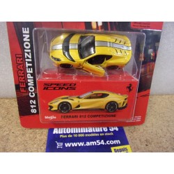Ferrari 812 Competizione Yellow 15709YL Maisto Speed Icons