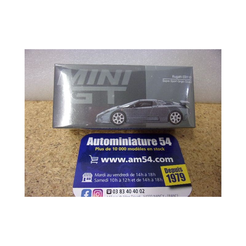 Bugatti EB110 Super Sport Grigio Scuro MGT01002 True Scale Models Mini GT