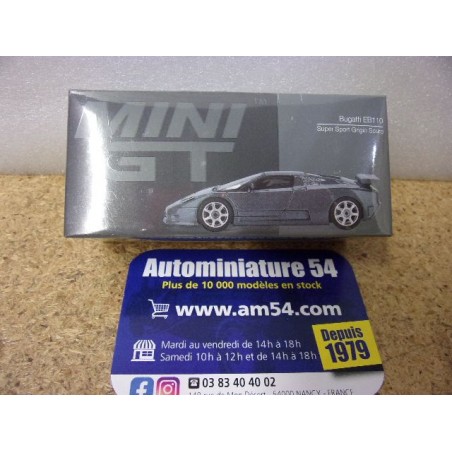 Bugatti EB110 Super Sport Grigio Scuro MGT01002 True Scale Models Mini GT