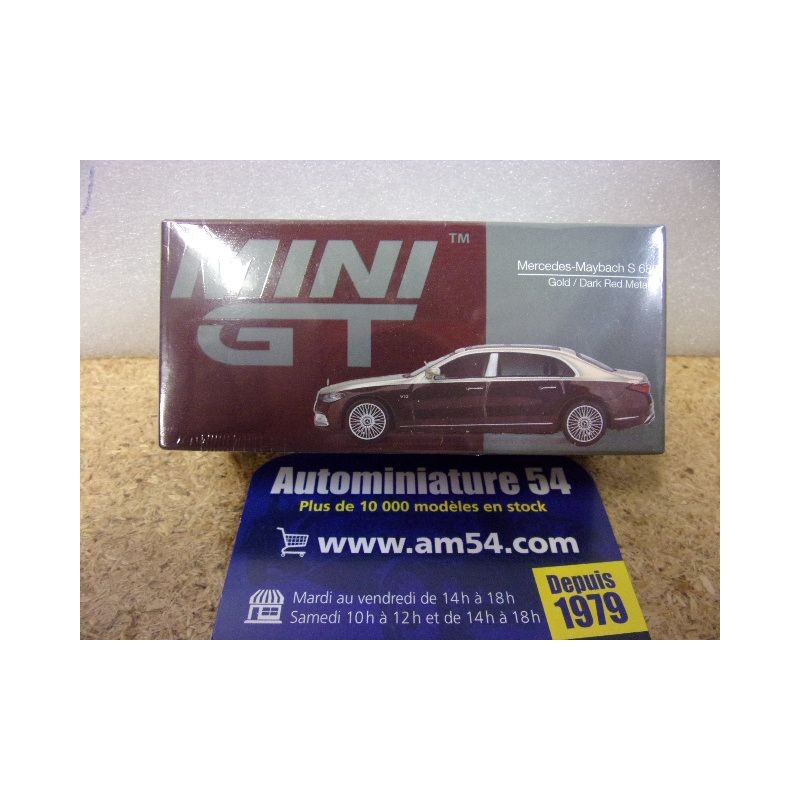 Mercedes Benz Maybach S680 Gold - Dark red MGT00962 True Scale Models Mini GT