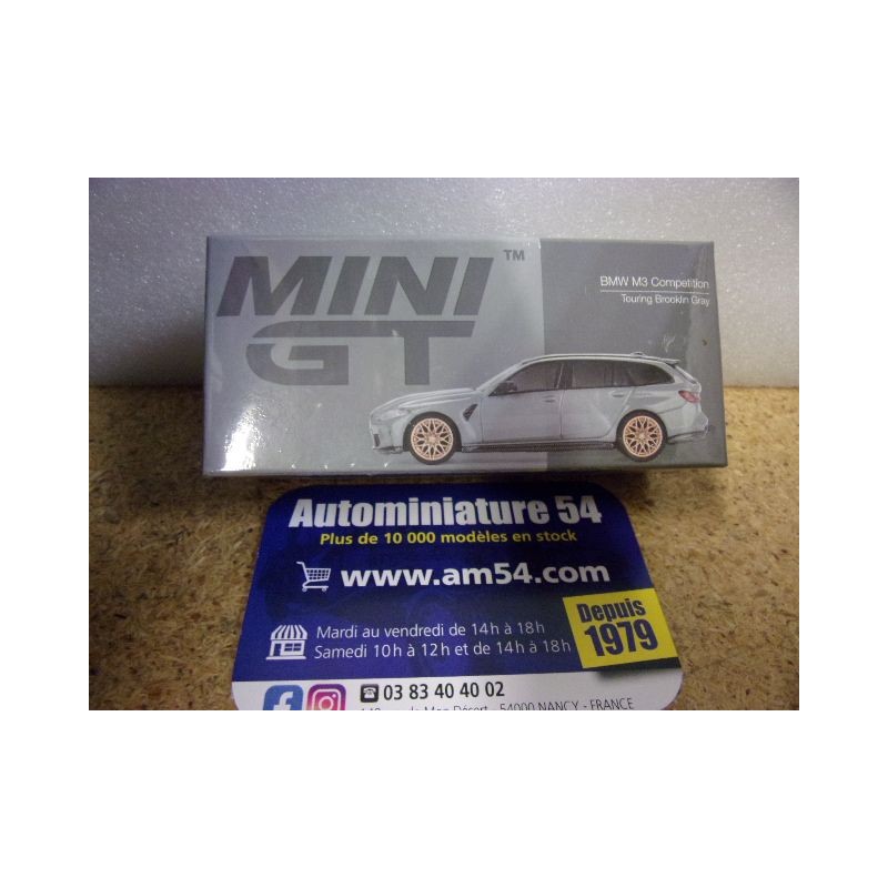 BMW M3 Touring Compétition Brooklin Gray MGT00864 True Scale Models Mini GT