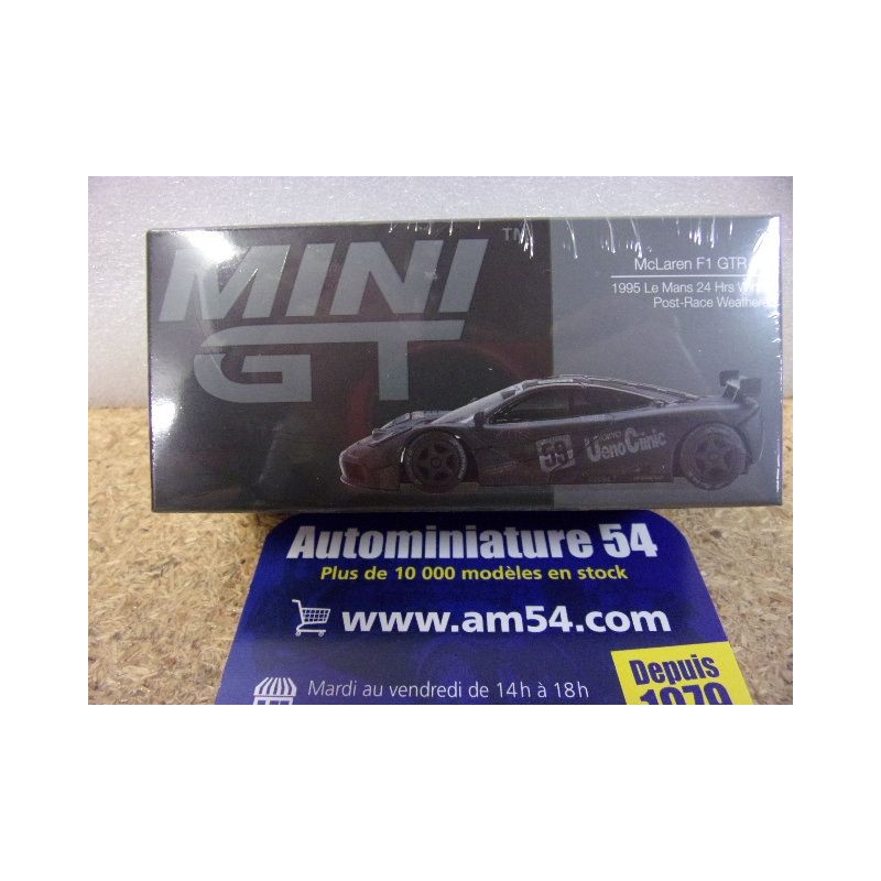 1995 McLaren F1 GTR n°59 1st Winner Le Mans Dirty Version MGT00870 Mini GT