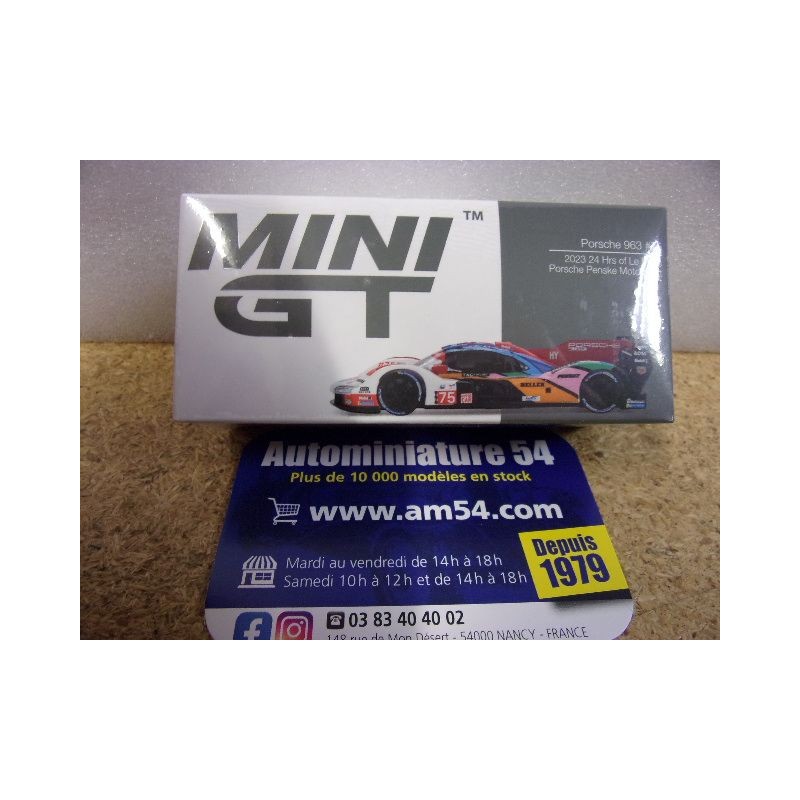 2023 Porsche Penske 963 n°75 24h Le Mans MGT00740 True Scale Models Mini GT