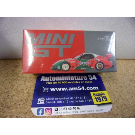 Mazda RX7 n°1 LB Super Silhouette Liberty Walk 787B Renown MGT00990 True Scale Models Mini GT