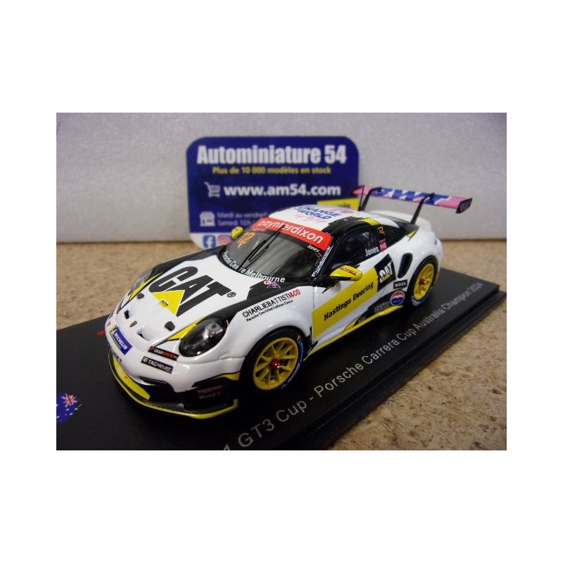 2024 Porsche 911 - 992 GT3 Carrera Cup n°12 Harri Jones Australia Champion AS066 Spark Model