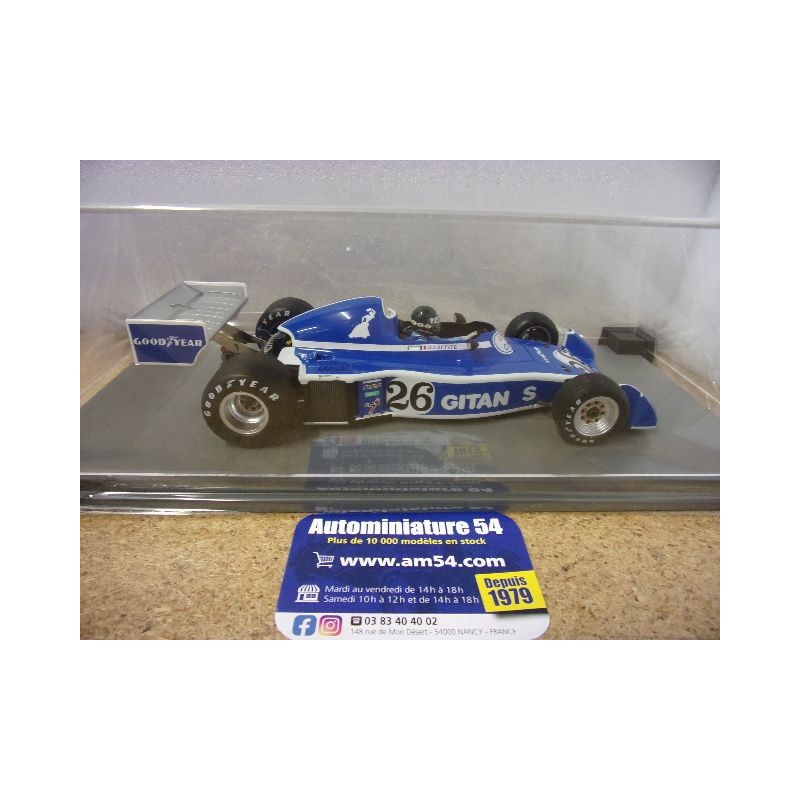 Js7 Jrl 1976 Ligier JS7 n°26 Jacques Laffite 3rd GP Belgique 18S711 Spark Model