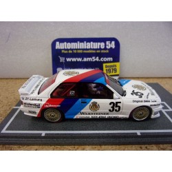 1989 BMW M3 E30 n°35 Ravaglia - Pirro - Giroix + Figurines 1st Winner Nurburgring 43NUR1989 Spark Model
