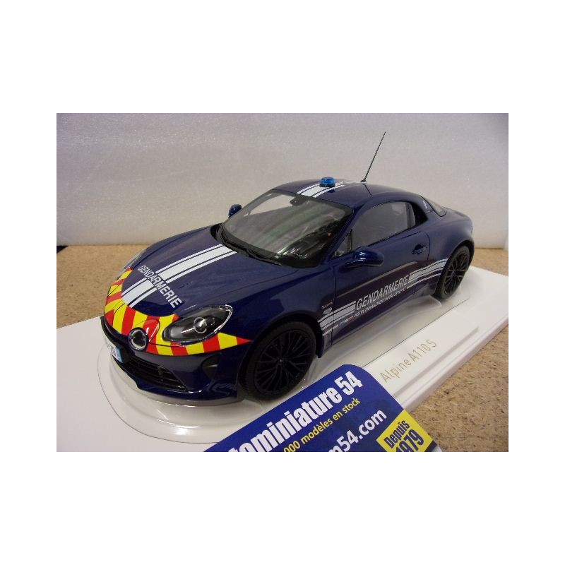 Renault Alpine A110 S Gendarmerie 2023 Blue 185420 Norev