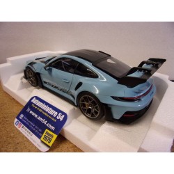 Porsche 911- 992 GT3 RS Gulf Blue Weissach Package 2022 187367 Norev
