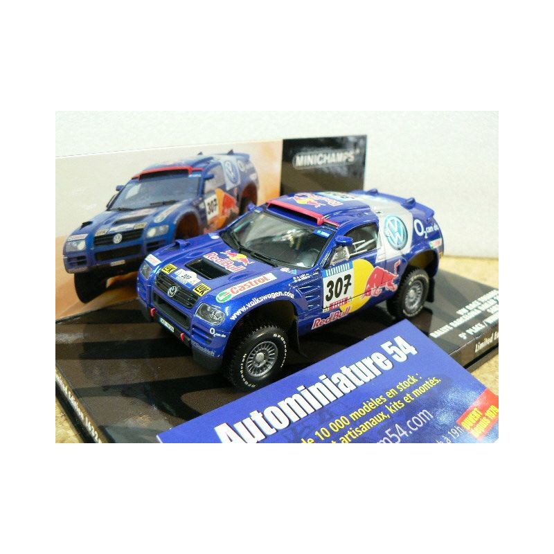 2005 Volkswagen Race Touareg n°307 Saby - Perin Barcelona Dakar 5th Place Winner 16th leg 436055307 Minichamps