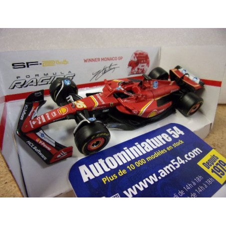 2024 Ferrari F1 SF-24 n°16 Charles Leclerc 1st Winner Monaco GP 18-36844-LMo Bburago Racing