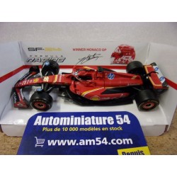 2024 Ferrari F1 SF-24 n°16 Charles Leclerc 1st Winner Monaco GP 18-36844-LMo Bburago Racing