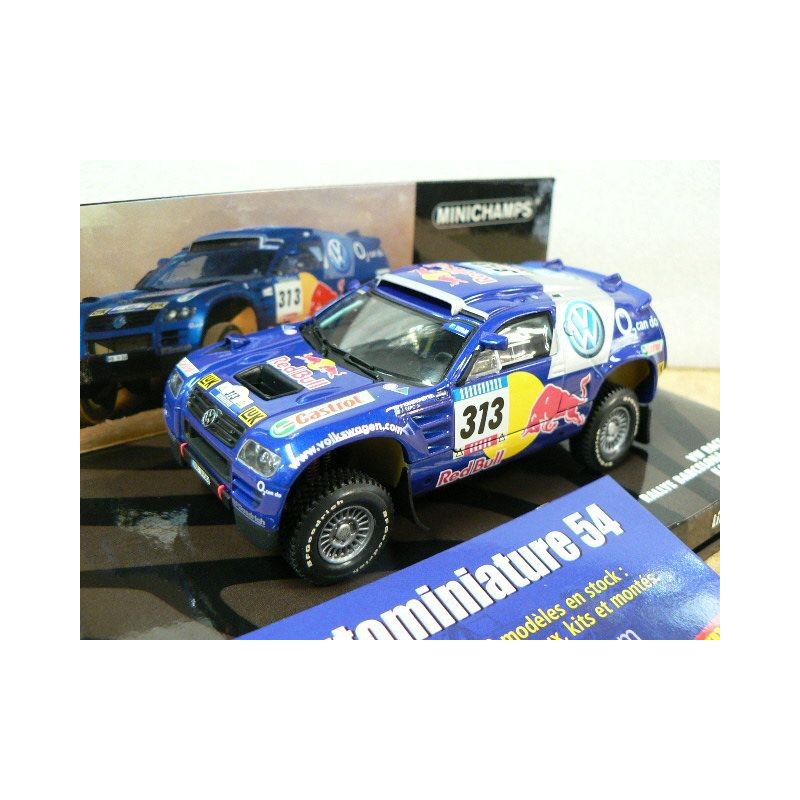 2005 Volkswagen Race Touareg n°313 Kankkunen - Repo Barcelona Dakar 436055313 Minichamps