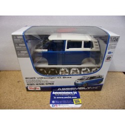 Volkswagen ID Buzz White - Blue 39542 Kit à Monter Maisto Assembly Line