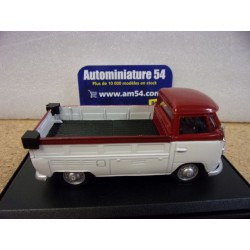 Volkswagen T1 Combi Pickup White - Red 13456 Cararama Oliex