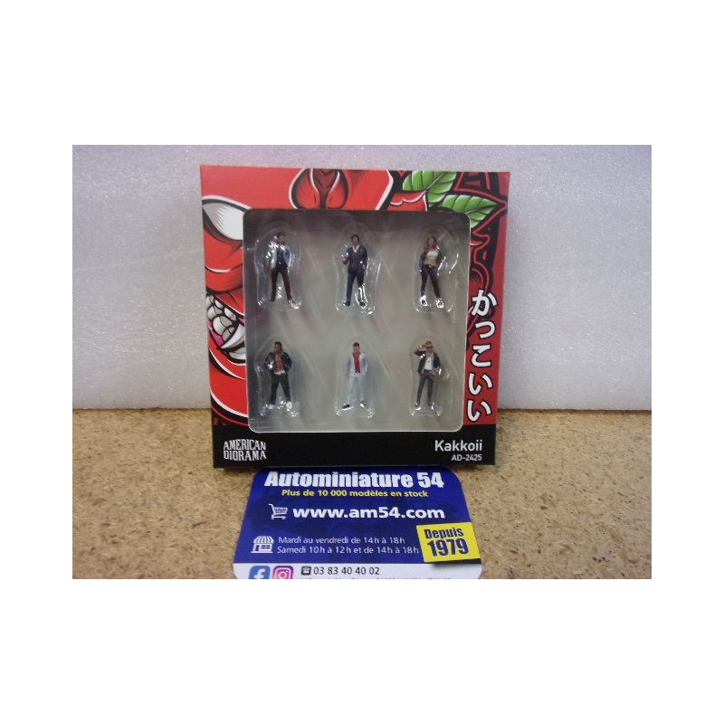 Kakkoii  ( 6 x Figurines ) AD2425 American Diorama Echelle1-64