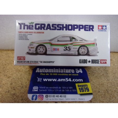 Nissan Skyline GTR R34 The Grasshopper Tamiya KHMG167 True Scale Miniatures MinGT