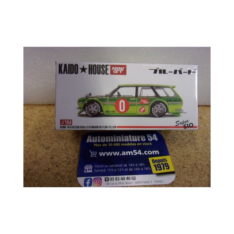 Datsun Kaido House 510 Wagon OG Flow Yellow KHMG164 True Scale Miniatures MinGT