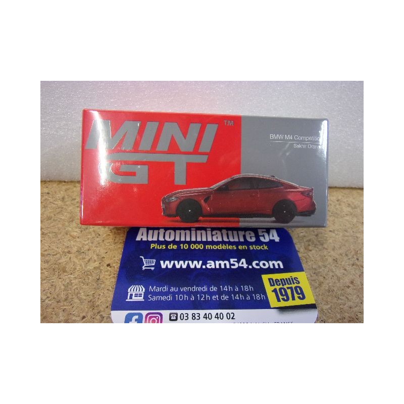 BMW M4 Compétition Sakhir Orange MGT00811 True Scale Models Mini GT