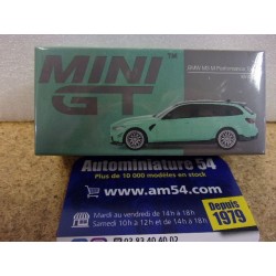 BMW M3 Touring M Performance Mint Green MGT00897 True Scale Models Mini GT