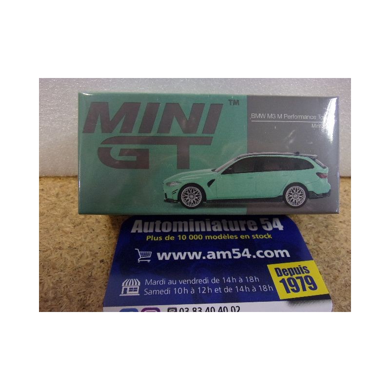 BMW M3 Touring M Performance Mint Green MGT00897 True Scale Models Mini GT