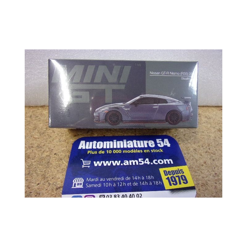 Nissan GTR Nismo R35 Stealth Grey 2024 MGT00868 True Scale Models Mini GT