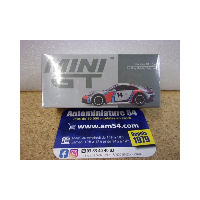 Porsche 911 - 992 Dakar Ice Gray Met. Rally 1978 MGT00964 Mini GT