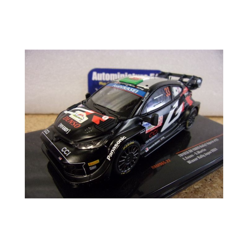 2024 Toyota GR Yaris Rally1 n°33 Evans - Martin 1st Winner Japan RAM965 Ixo Model