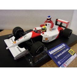 1991 McLaren Honda MP4-6 Honda n°1 Ayrton Senna + Figurine Alesi Mexican GP 540911828 Minichamps