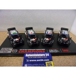 2024 World Champion Maufacturer's Champion 4 X Toyota GR Yaris Rally1 Winner Japan RAM966SET22 Ixo Model